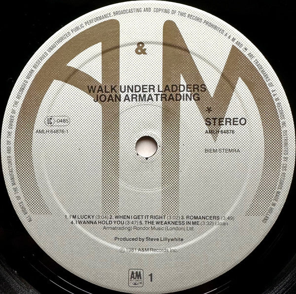 Joan Armatrading : Walk Under Ladders (LP, Album)