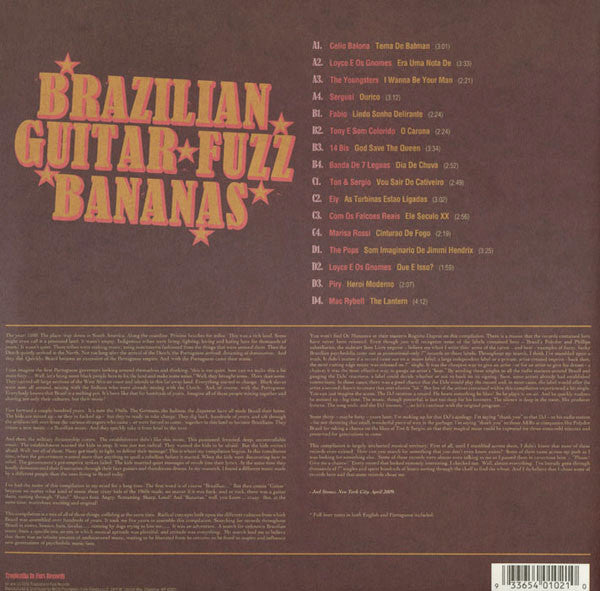 Various : Brazilian Guitar Fuzz Bananas (2xLP, Comp, RM)