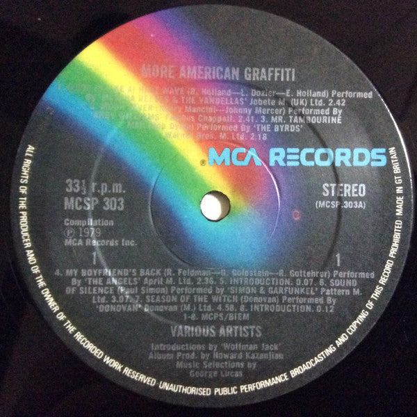 Various : Original Motion Picture Soundtrack - More American Graffiti (2xLP, Comp, Gat)