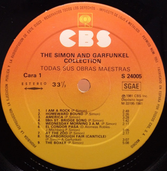 Simon & Garfunkel : The Simon And Garfunkel Collection / Todas Sus Obras Maestras (LP, Comp)