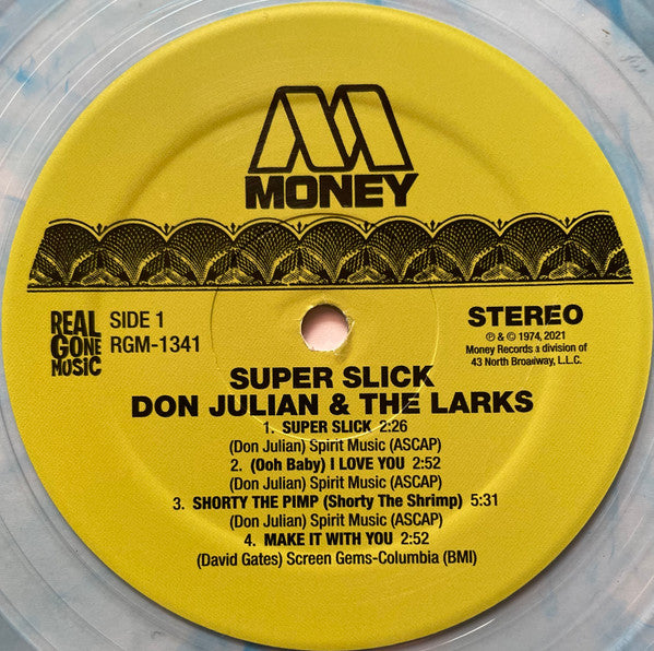 Don Julian & The Larks : Super Slick (LP, Album, RE, Blu)