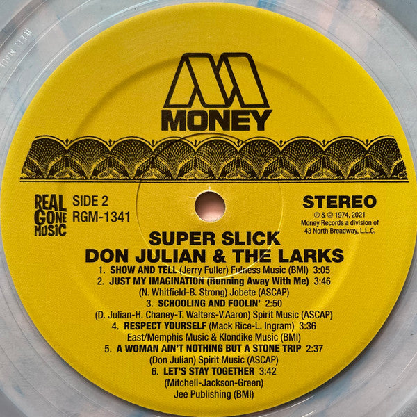Don Julian & The Larks : Super Slick (LP, Album, RE, Blu)