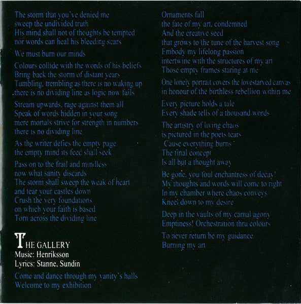 Dark Tranquillity : The Gallery (CD, Album, RE)