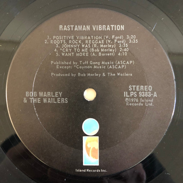 Bob Marley & The Wailers : Rastaman Vibration (LP, Album, Ter)