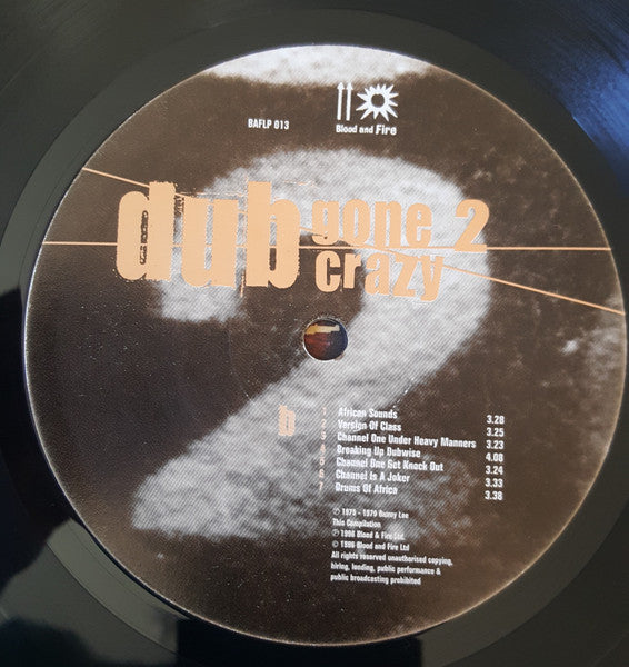King Tubby & Prince Jammy : Dub Gone 2 Crazy: In Fine Style 1975-1979 (LP, Comp)