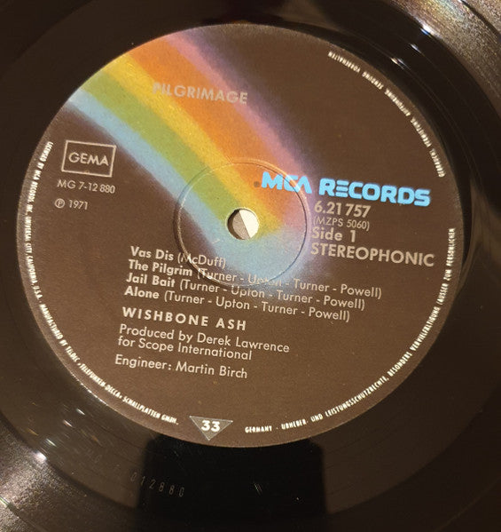Wishbone Ash : Pilgrimage (LP, Album, Rai)
