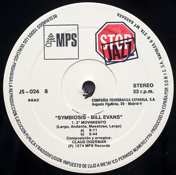 Bill Evans : Symbiosis (LP, Album, RE)