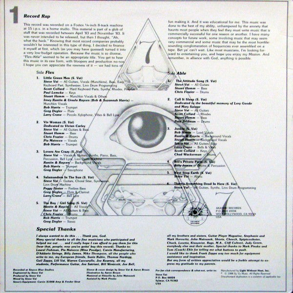 Steve Vai : Flex-Able (LP, Album, 3rd)