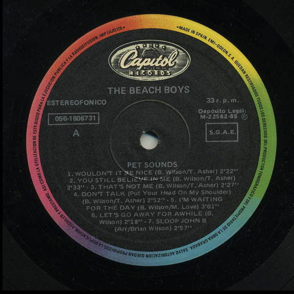 The Beach Boys : Pet Sounds (LP, Album, RE)