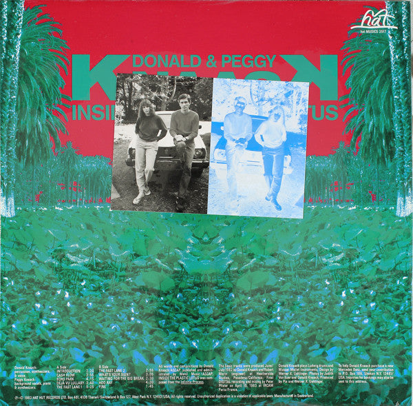 Donald Knaack & Peggy Knaack : Inside The Plastic Lotus (LP, Album)