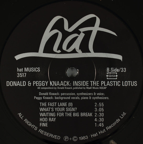 Donald Knaack & Peggy Knaack : Inside The Plastic Lotus (LP, Album)