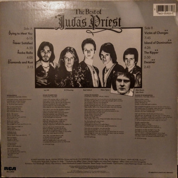 Judas Priest : The Best Of (LP, Comp, RE)