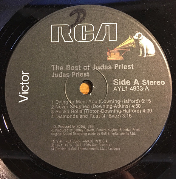 Judas Priest : The Best Of (LP, Comp, RE)