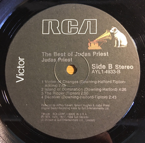 Judas Priest : The Best Of (LP, Comp, RE)