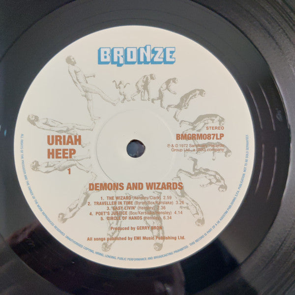 Uriah Heep : Demons And Wizards (LP, Album, RE, Gat)