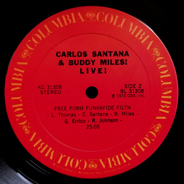 Carlos Santana & Buddy Miles : Carlos Santana & Buddy Miles! Live! (LP, Album, Gat)