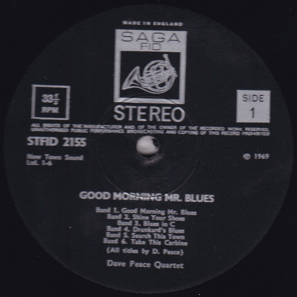 Dave Peace Quartet : Good Morning Mr. Blues (LP, Album)