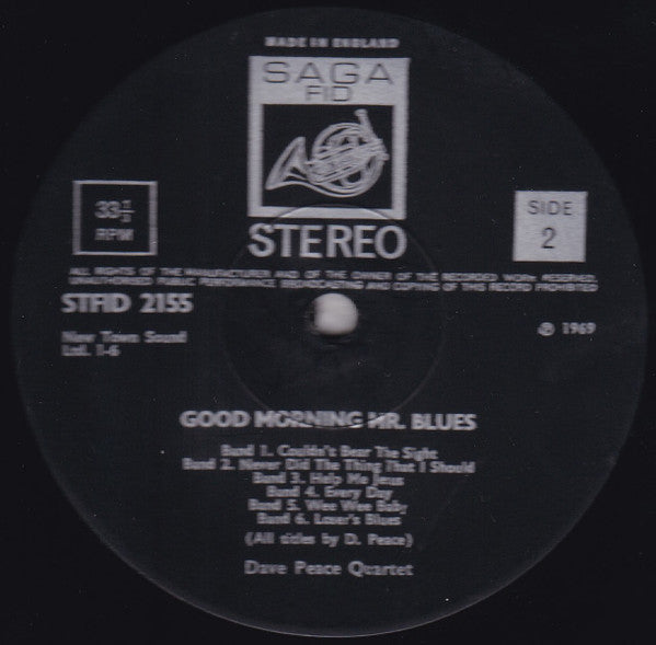 Dave Peace Quartet : Good Morning Mr. Blues (LP, Album)
