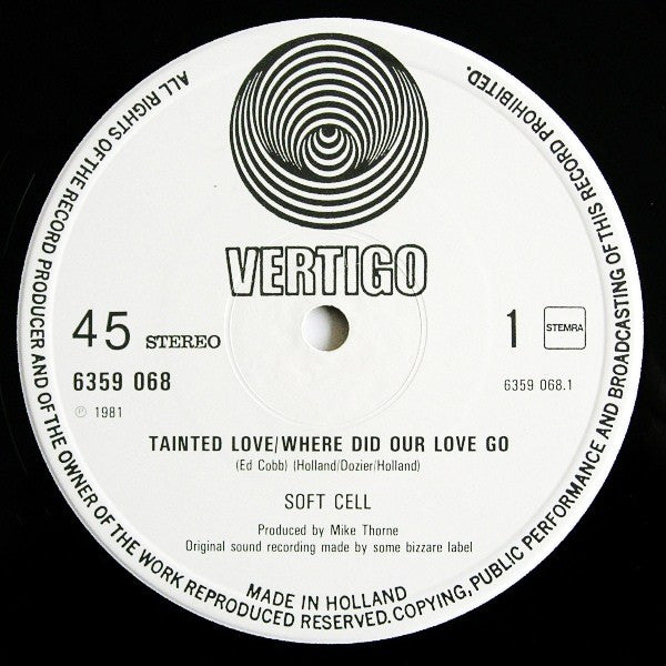 Soft Cell : Tainted Love / Where Did Our Love Go (12")