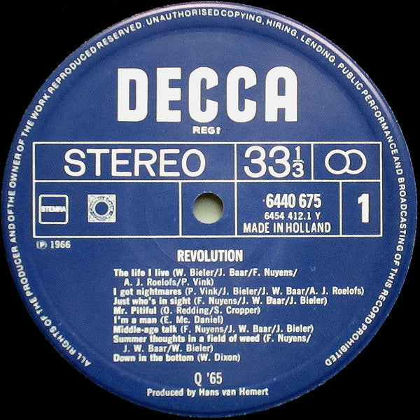 Q65 : Revolution (LP, Album, RE)