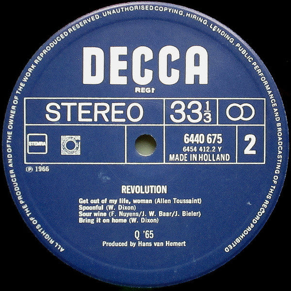Q65 : Revolution (LP, Album, RE)