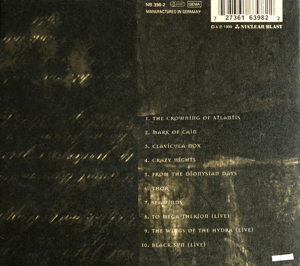 Therion : Crowning Of Atlantis (CD, Album, Ltd, Dig)