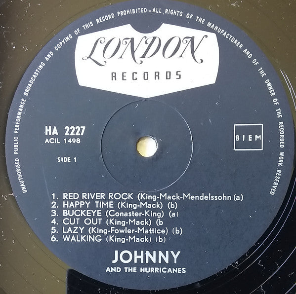 Johnny And The Hurricanes : Johnny And The Hurricanes (LP, Album)
