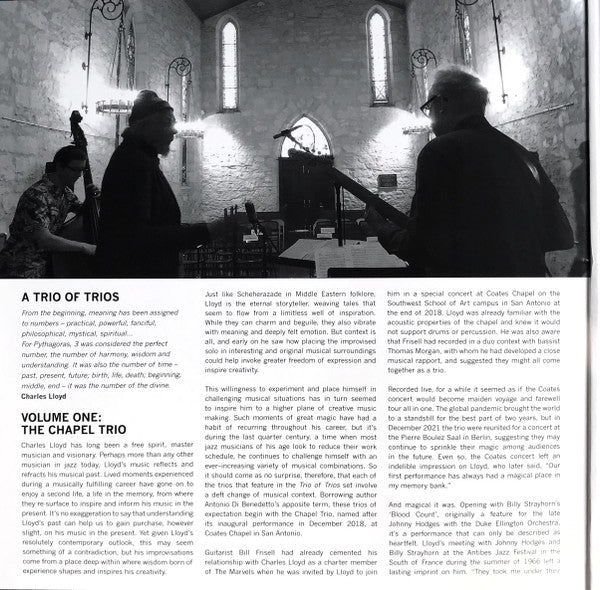 Charles Lloyd : Trios: Chapel (LP, Album)