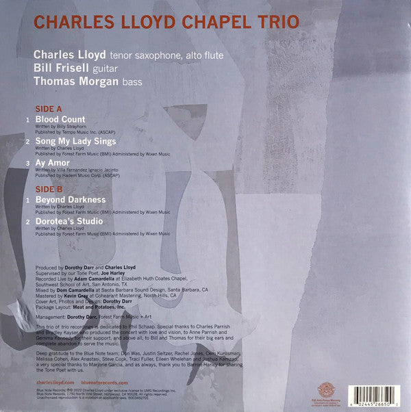 Charles Lloyd : Trios: Chapel (LP, Album)