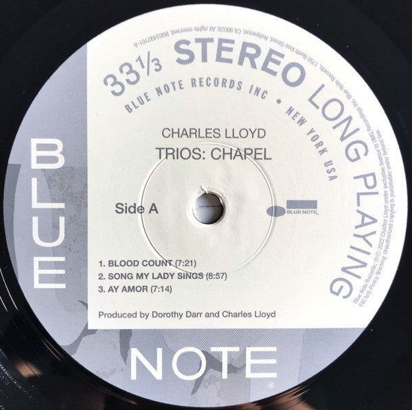 Charles Lloyd : Trios: Chapel (LP, Album)