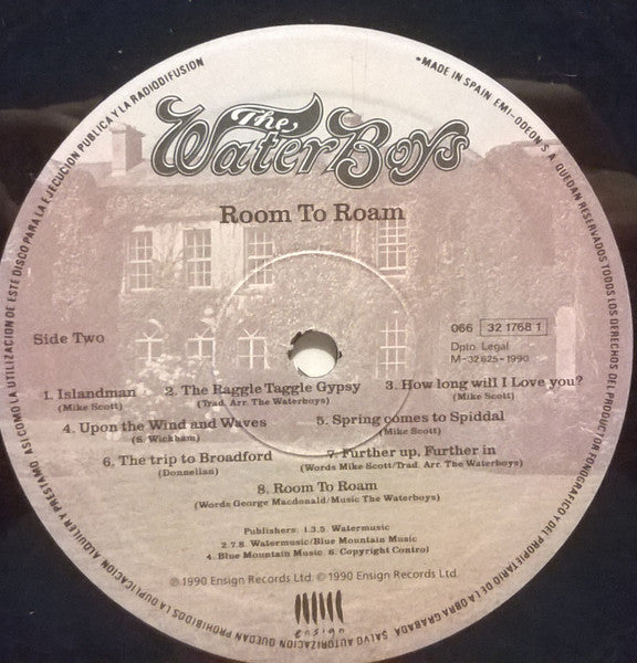 The WaterBoys : Room To Roam (LP, Album)