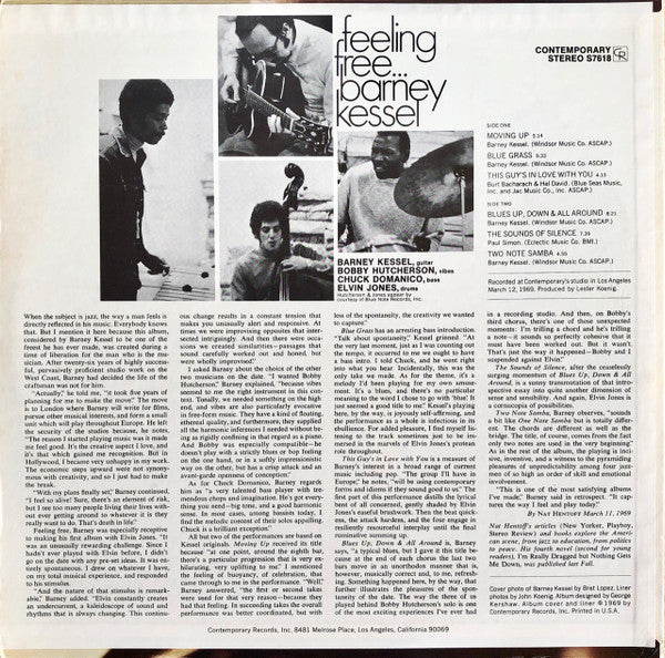 Barney Kessel : Feeling Free (LP, Album)
