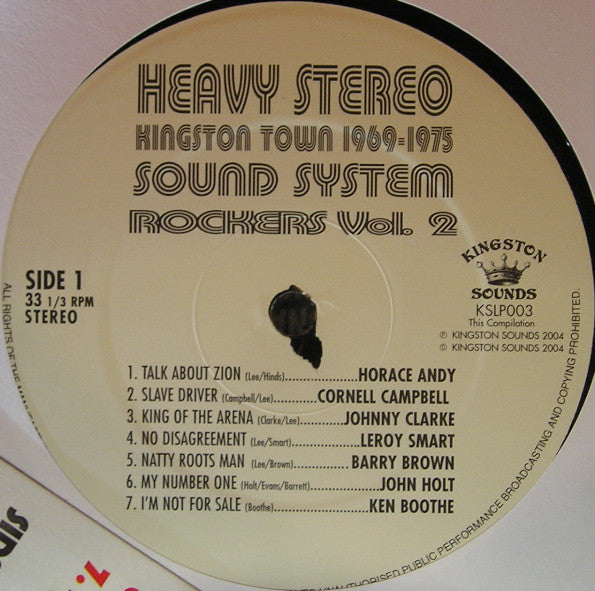 Various : Sound System Rockers Vol. 2: Heavy Stereo Inna Kingston Town (LP, Comp)