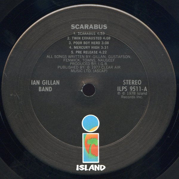 Ian Gillan Band : Scarabus (LP, Album, Ter)