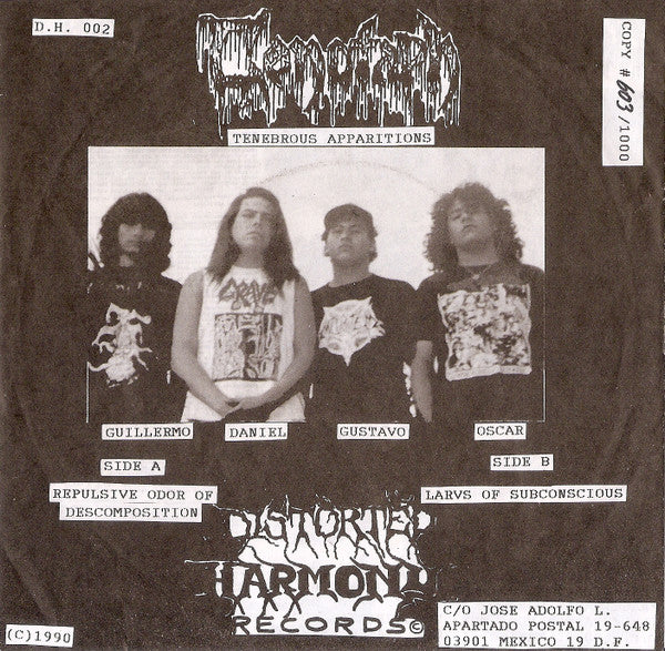 Cenotaph : Tenebrous Apparitions (7", Num)