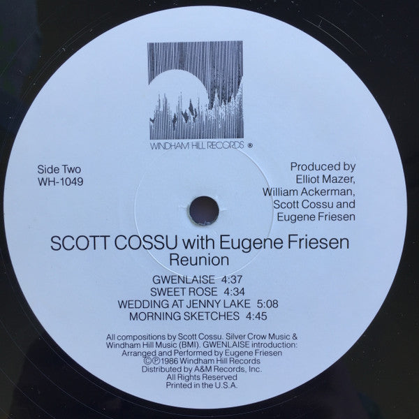 Scott Cossu With Eugene Friesen : Reunion (LP, Album, EMW)
