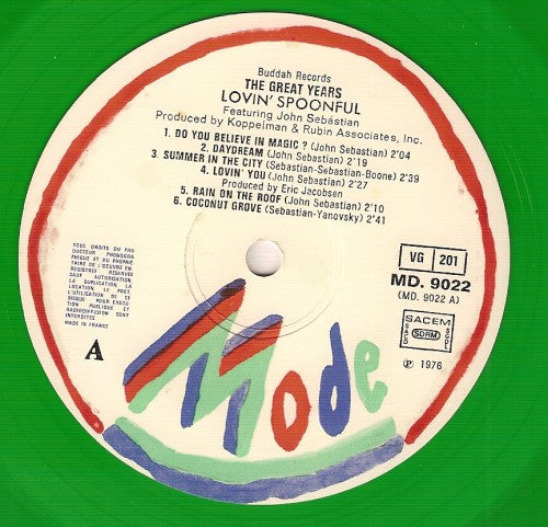 The Lovin' Spoonful : The Great Years (LP, Comp, Ltd, Gre)