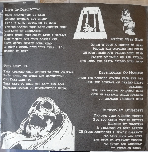 Look At Tomorrow : Filled With Fear (7")