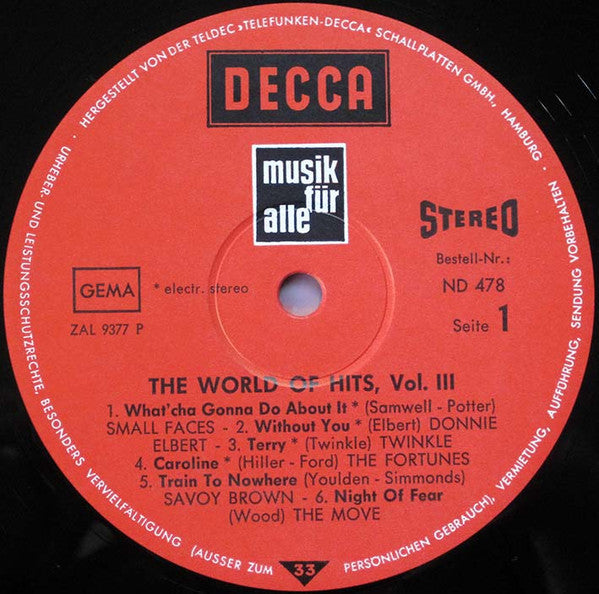 Various : The World Of Hits Vol. 3 (LP, Comp)