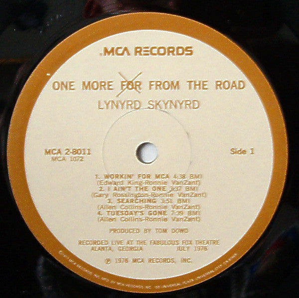 Lynyrd Skynyrd : One More From The Road (2xLP, Album, RE, Gat)