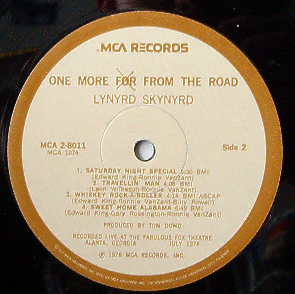 Lynyrd Skynyrd : One More From The Road (2xLP, Album, RE, Gat)