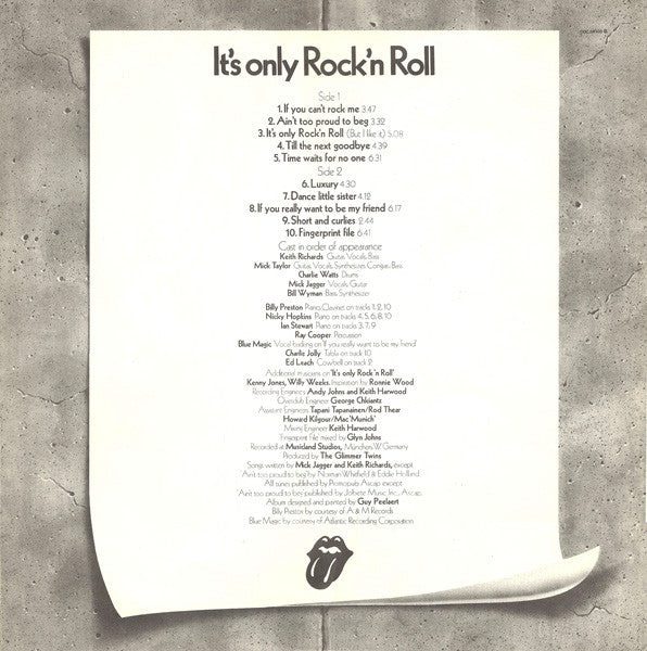 The Rolling Stones : It's Only Rock 'N Roll (LP, Album)