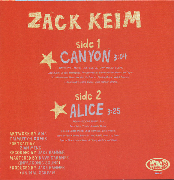 Zack Keim : Canyon (7", Single, Ltd)