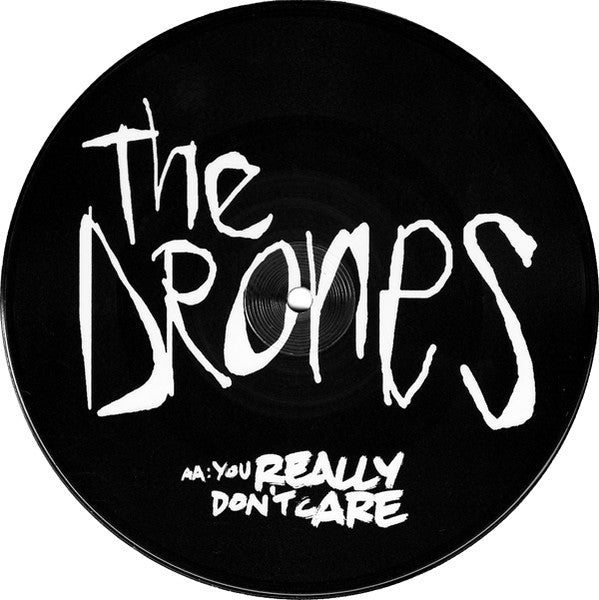 The Drones (2) : Shark Fin Blues (Radio Edit) / You Really Don't Care (7", Single, Pic)