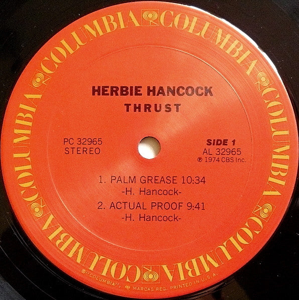 Herbie Hancock : Thrust (LP, Album, Alt)