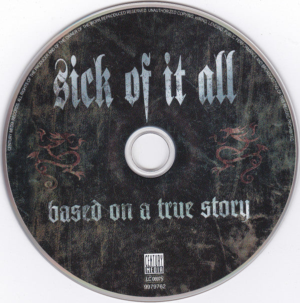 Sick Of It All : Based On A True Story (CD, Album + DVD, NTSC + Dlx, Ltd, Dig)