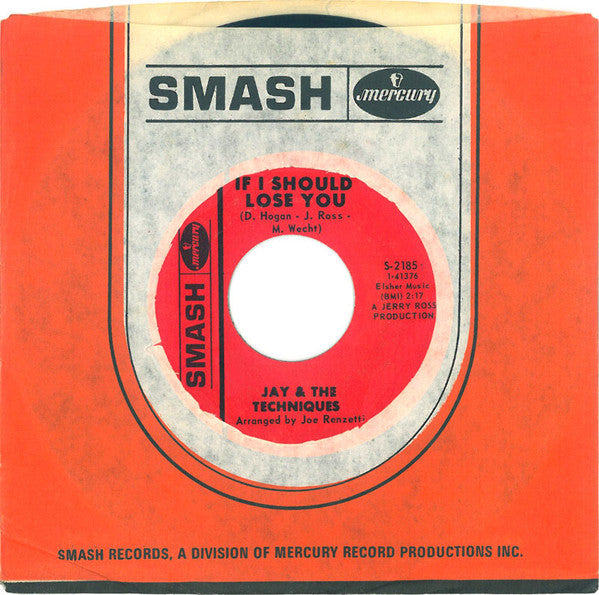 Jay & The Techniques : If I Should Lose You (7", Single)