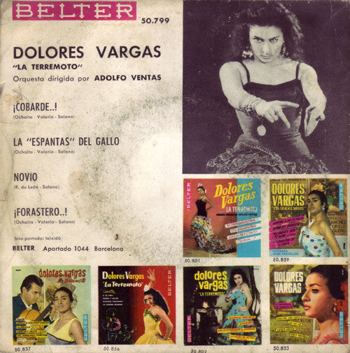 Dolores Vargas "La Terremoto"* : Las "Espantás" Del Gallo / ¡Forastero...! / ¡Cobarde...! / Novio (7", EP)