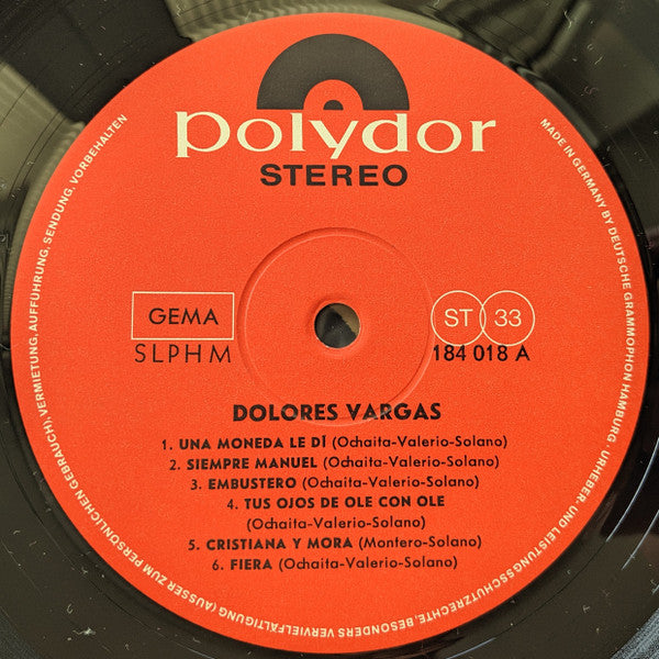 Dolores Vargas : Spain's Most Exciting Singer! (LP, Album)
