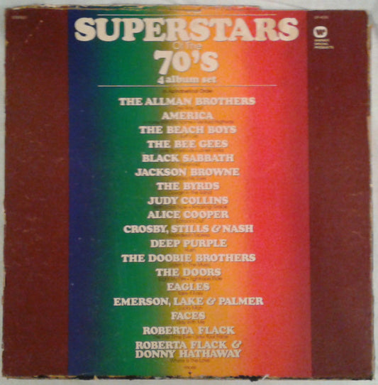 Various : Superstars Of The 70's (4xLP, Comp + Box, RE)